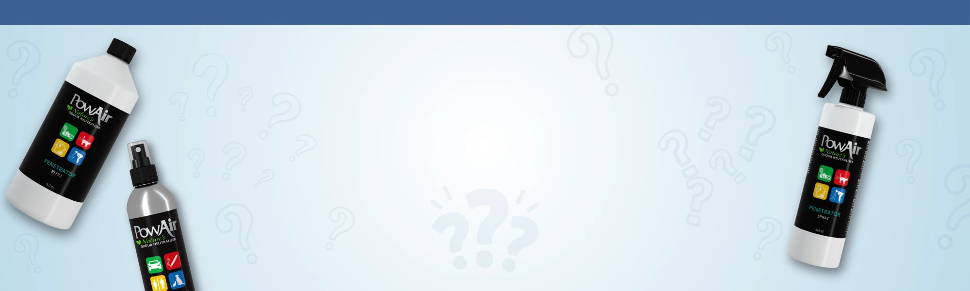 PowAir Produkte – Raumspray, Gel und Block zur effektiven Geruchsneutralisierung