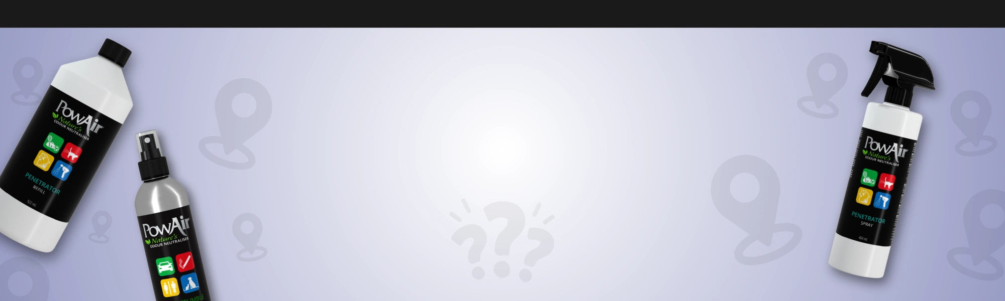 PowAir Produkte für saubere Luft – Spray, Gel und Block gegen unangenehme Gerüche