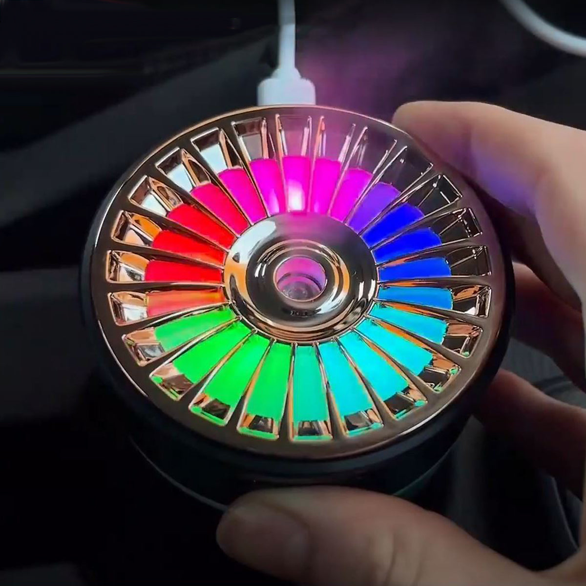 PowAir AutoMist Diffuser weiß – Geruchsneutralisierer für Auto, Zuhause & Büro