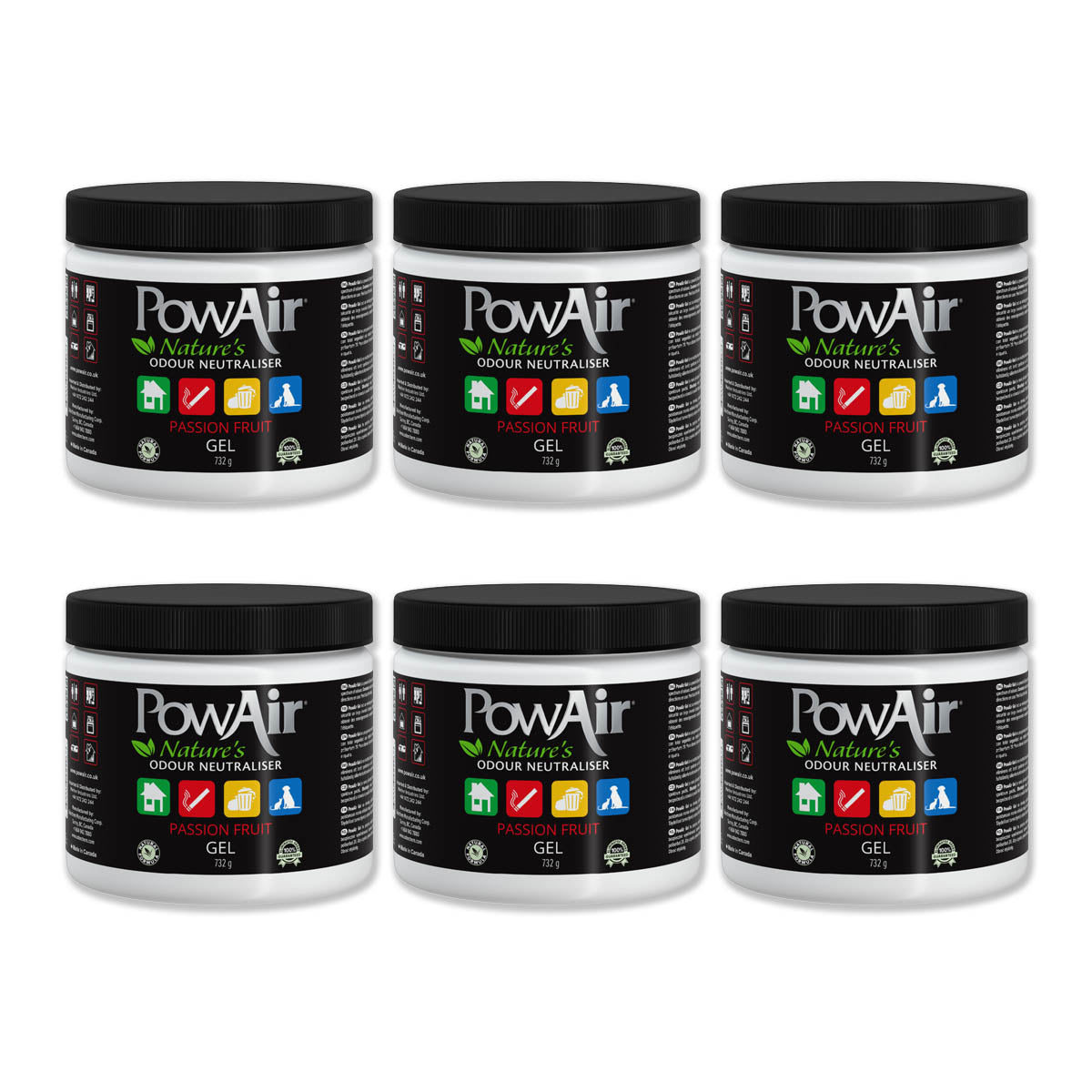 PowAir Geruchskiller Gel – Passion Fruit