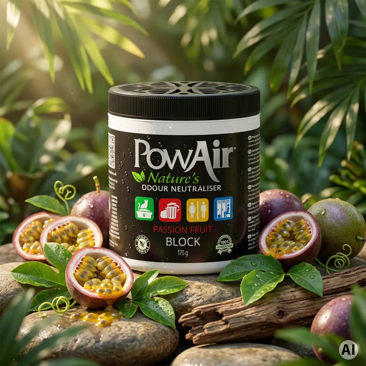 PowAir Block Passion Fruit – kompakter Geruchsentferner 170 g