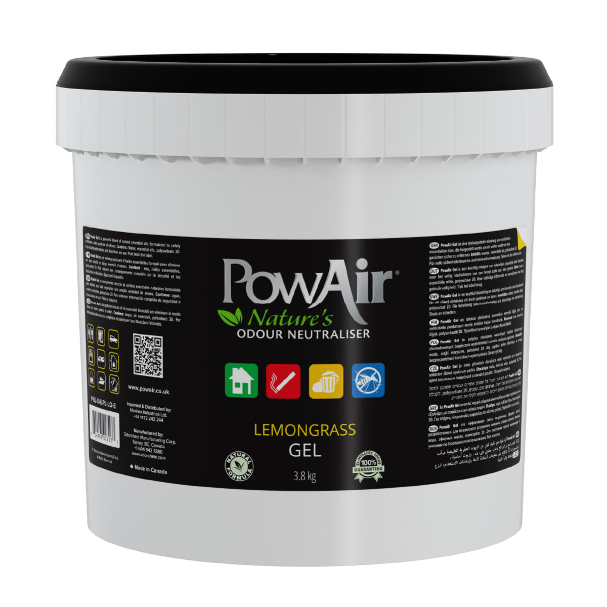 PowAir Geruchskiller Gel – Lemongrass
