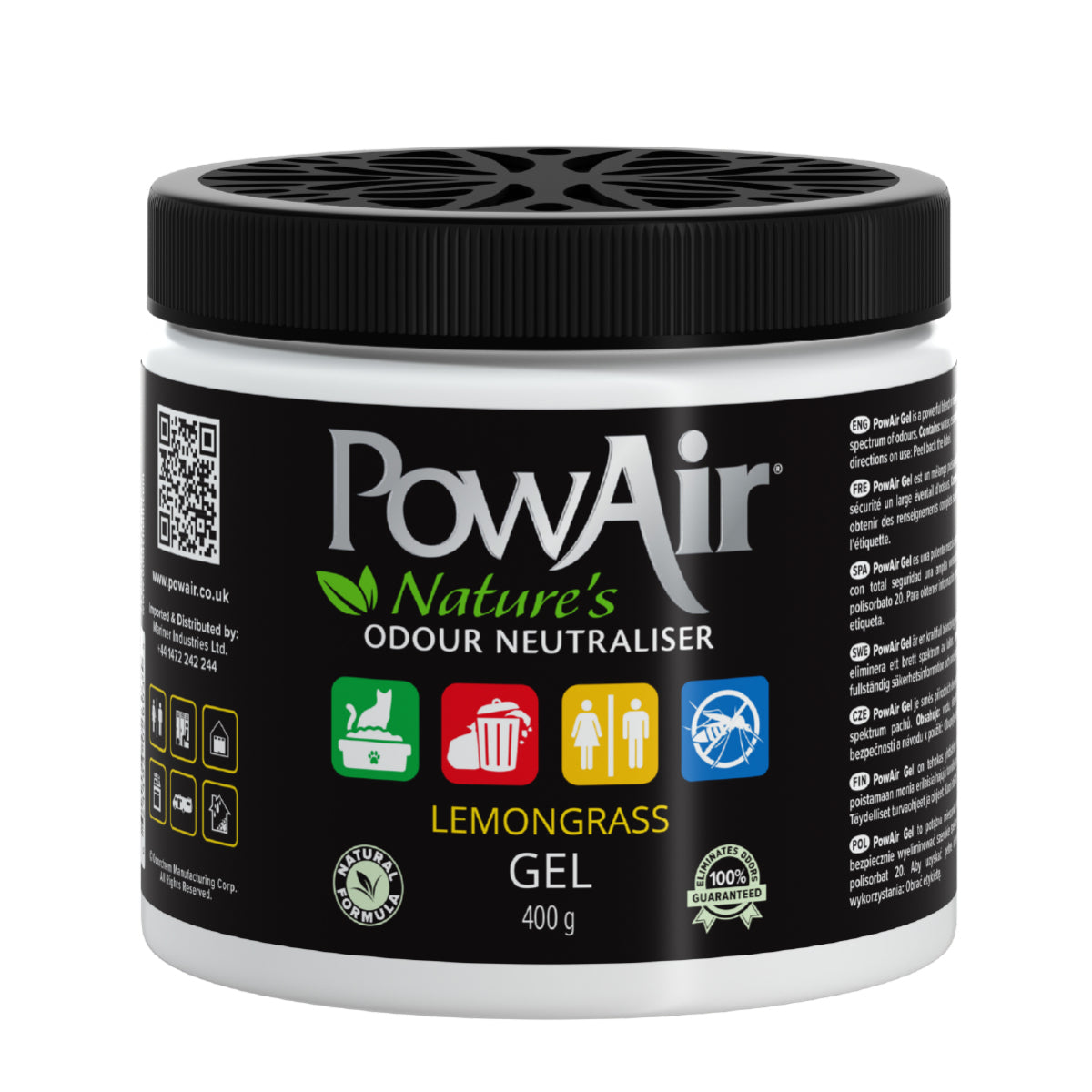 🎁 PowAir Geruchskiller Gel – Lemongrass (100% off)