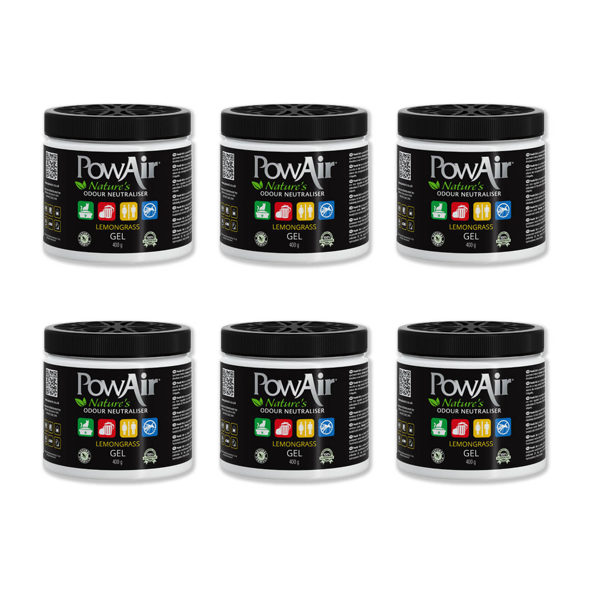 🎁 PowAir Geruchskiller Gel – Lemongrass (100% off)