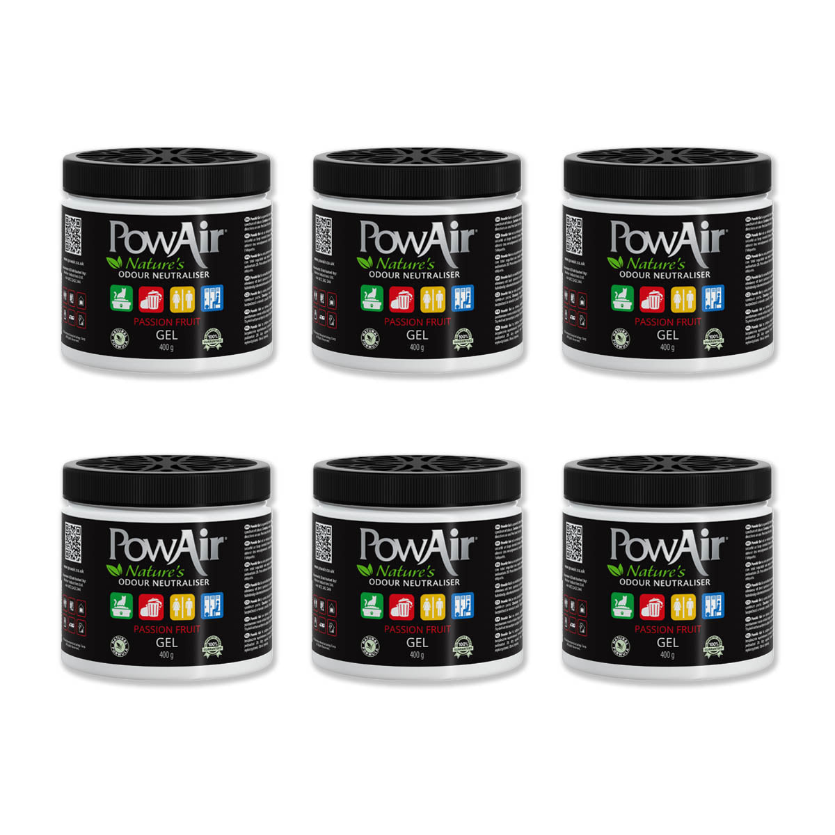 PowAir Geruchskiller Gel – Passion Fruit