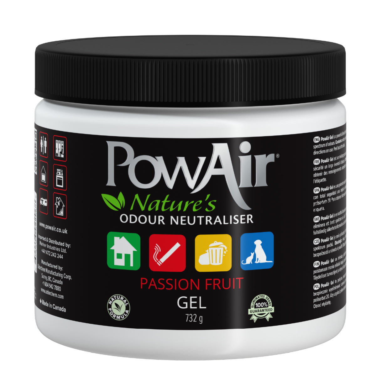 PowAir Geruchskiller Gel – Passion Fruit