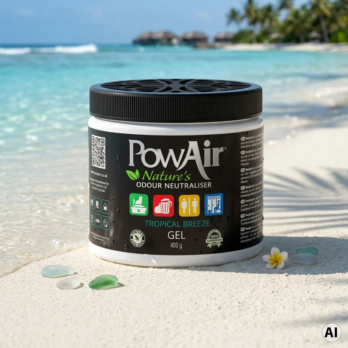 PowAir Geruchskiller Gel – Tropical Breeze