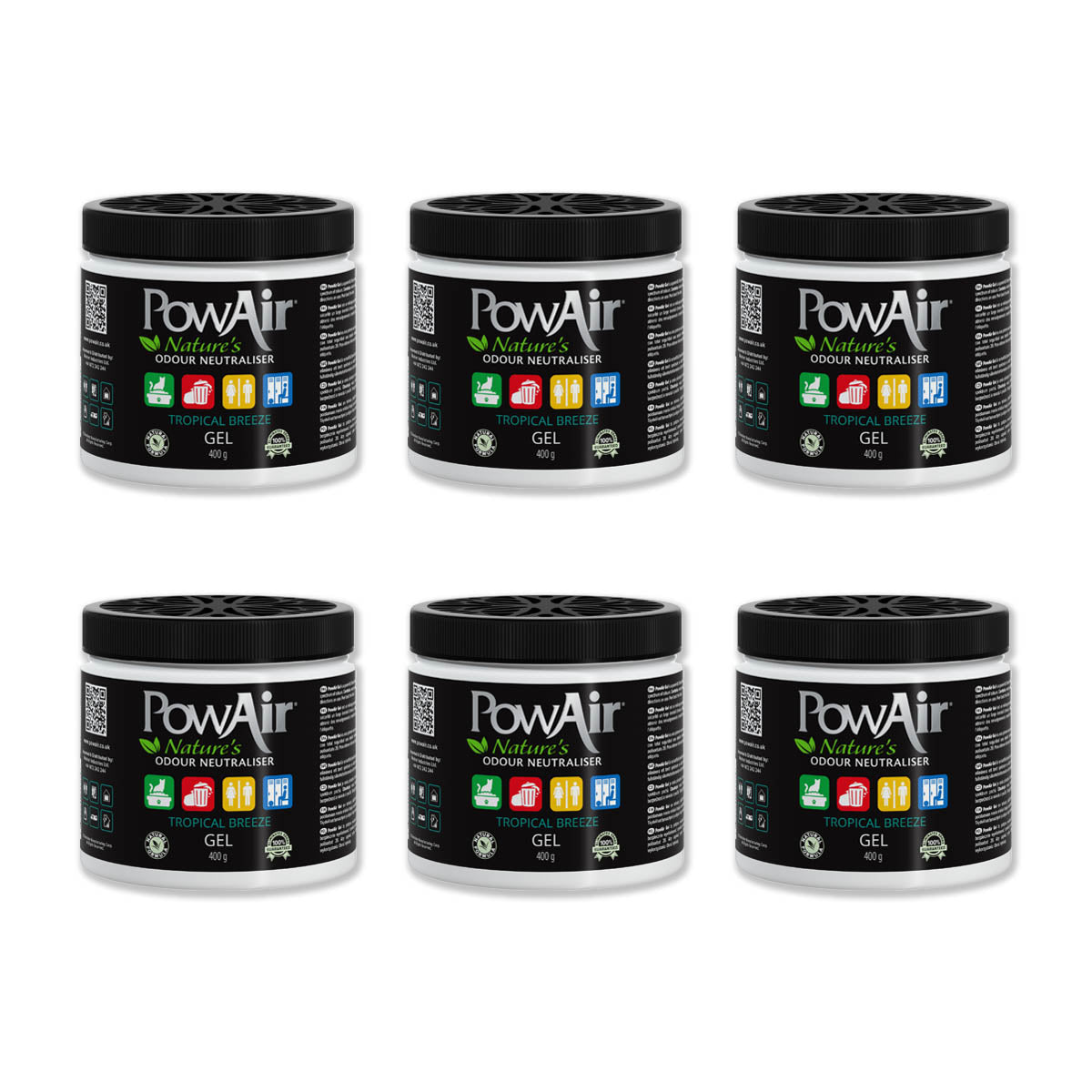 🎁 PowAir Geruchskiller Gel – Tropical Breeze (100% off)