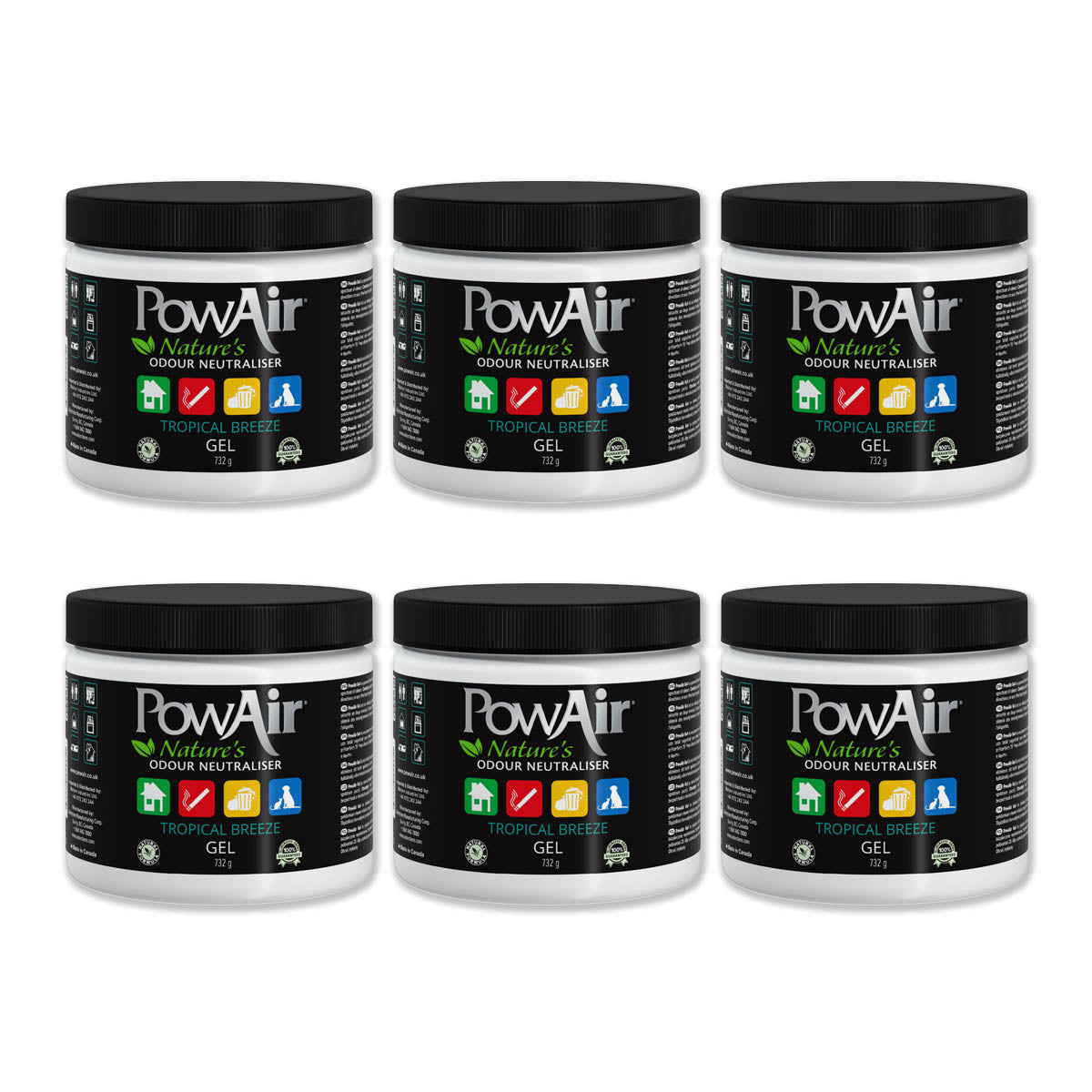 PowAir Geruchskiller Gel – Tropical Breeze