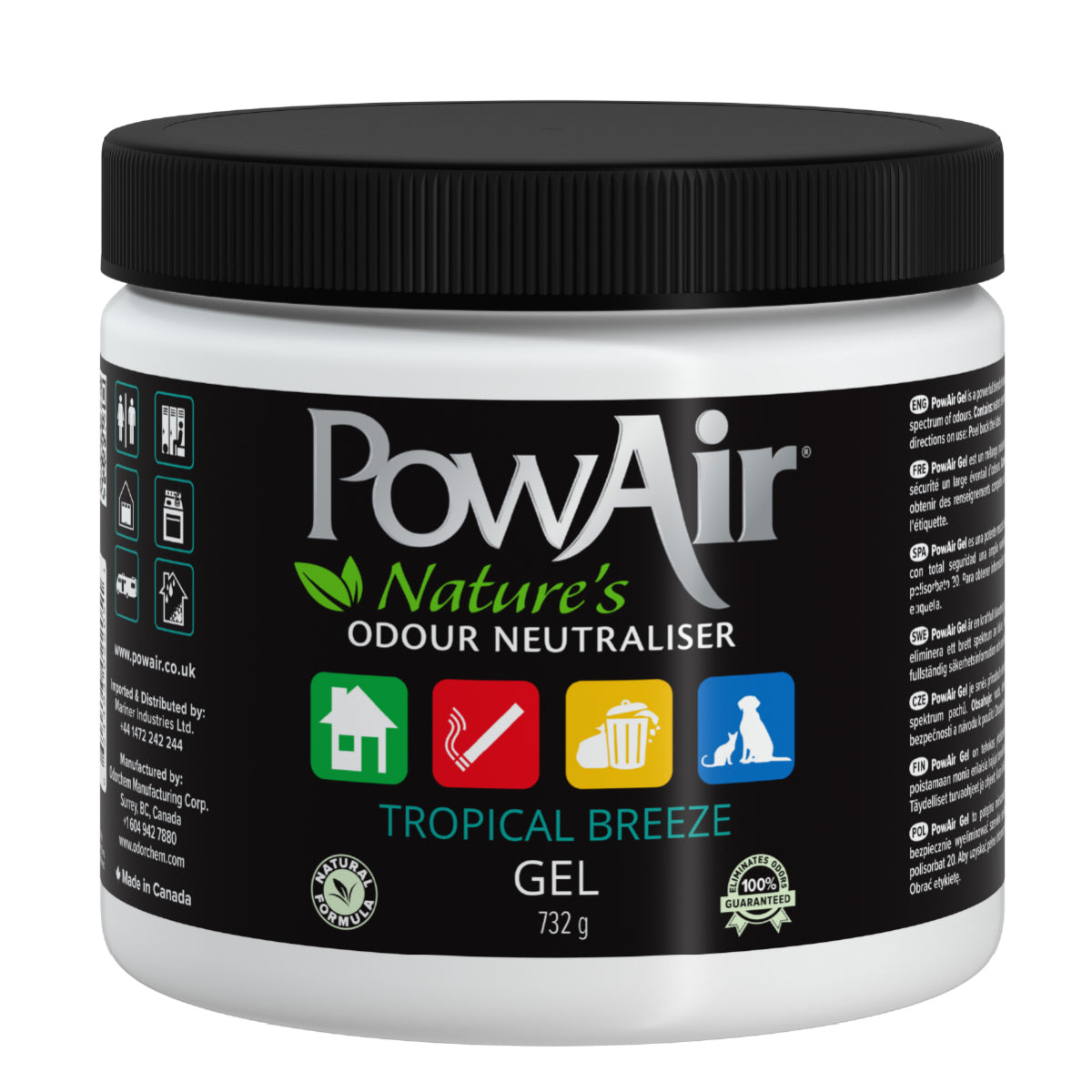 PowAir Geruchskiller Gel – Tropical Breeze