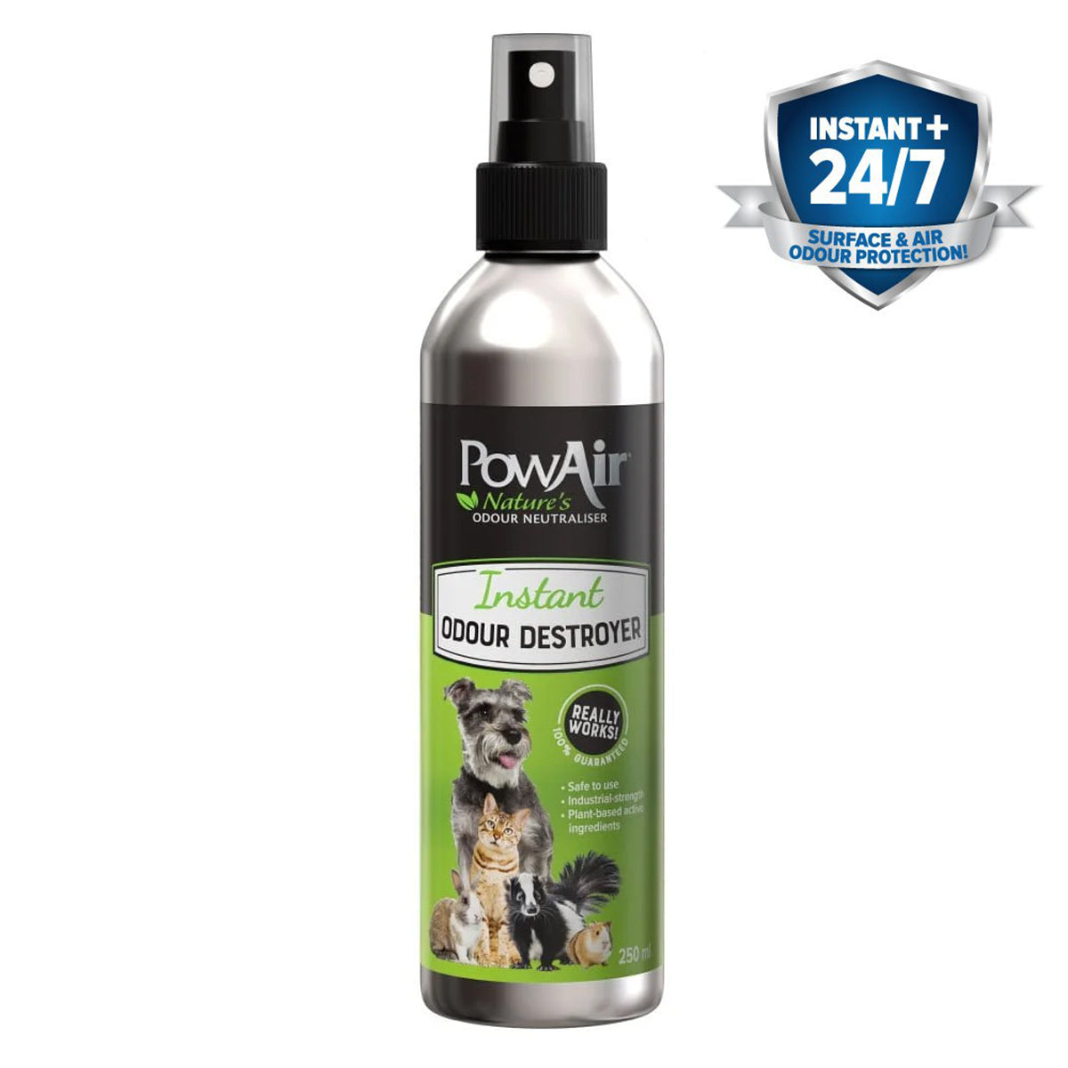 PowAir Spray Instant Odour Destroyer Enzymatischer Geruchsentferner 250ml