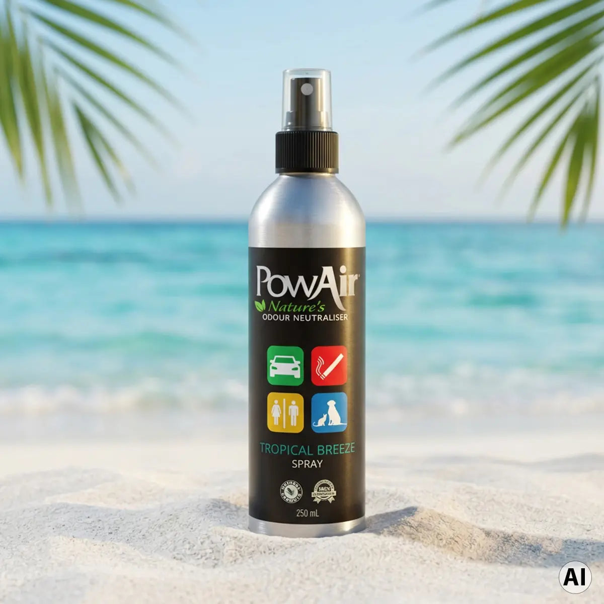 PowAir Spray Tropical Breeze – Natürlicher Lufterfrischer 250ml