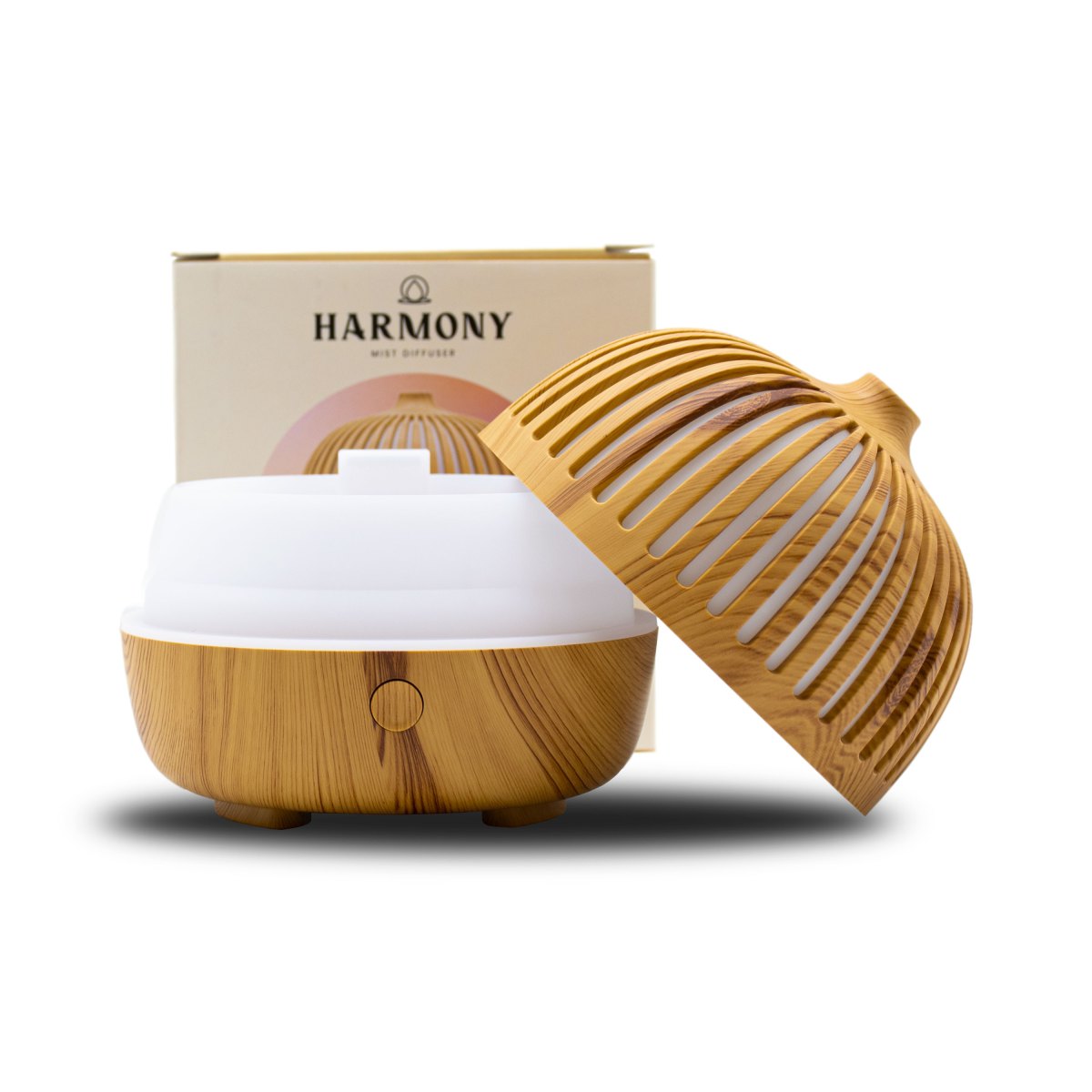 PowAir Harmony Mist Diffuser – Geruchsneutralisierender Aroma-Diffuser mit LED-Licht